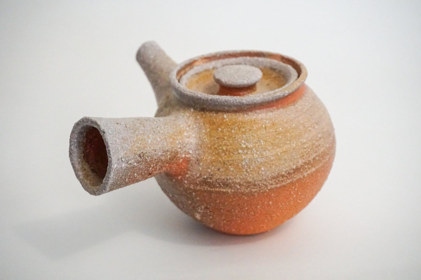 wood fired "kyusu" style teapot
